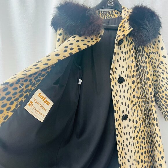Vintage Leopard Safari Jacket Styled by Sportowne - Picture 6 of 6